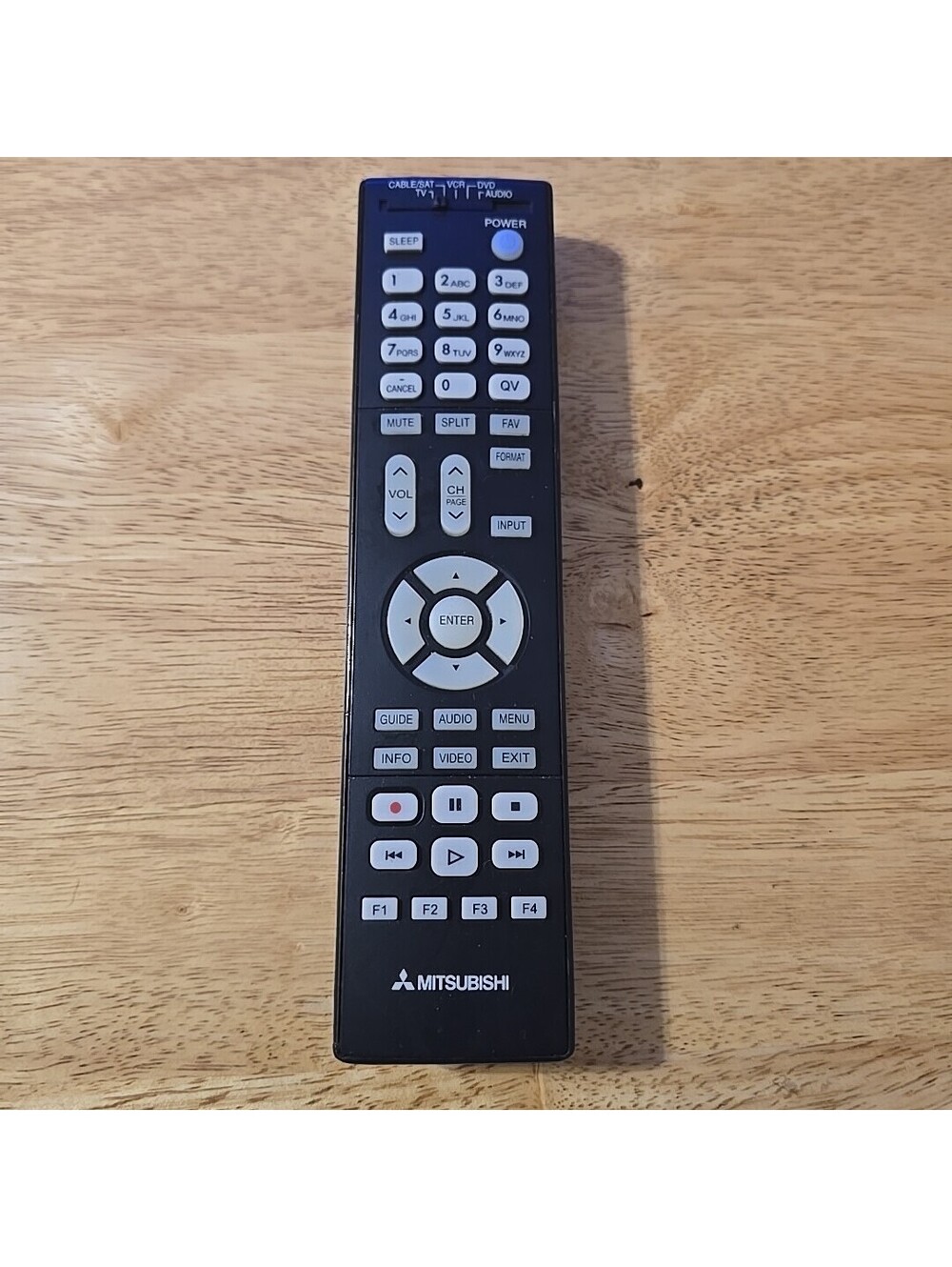Genuine OEM Mitsubishi 3339BC0-000-R REMOTE CONTROL TV DVD VCR Tested Works